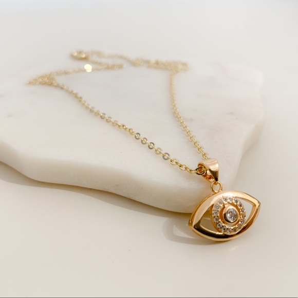 Evil Eye Necklace | 14k Gold Filled - Picture 4 of 10